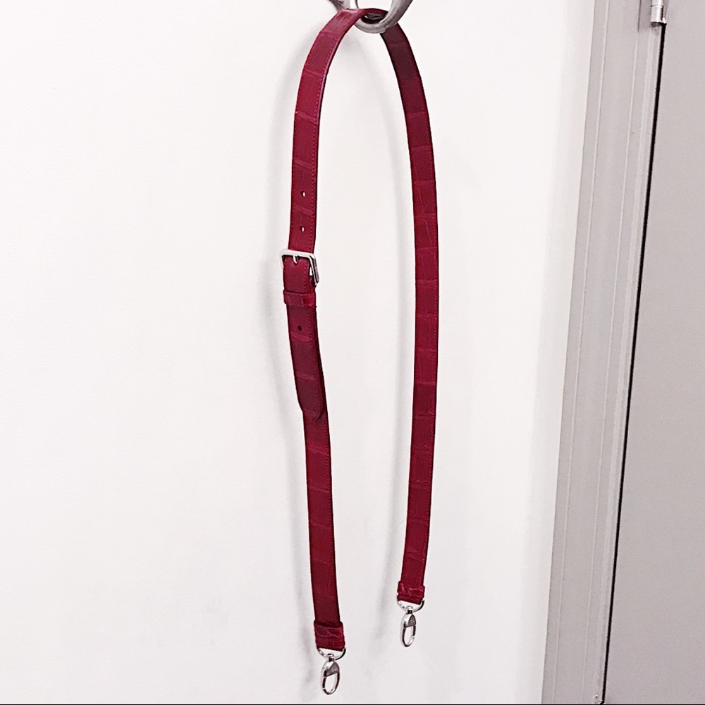 Dior Pink Alligator Skin Replacement Bag Strap